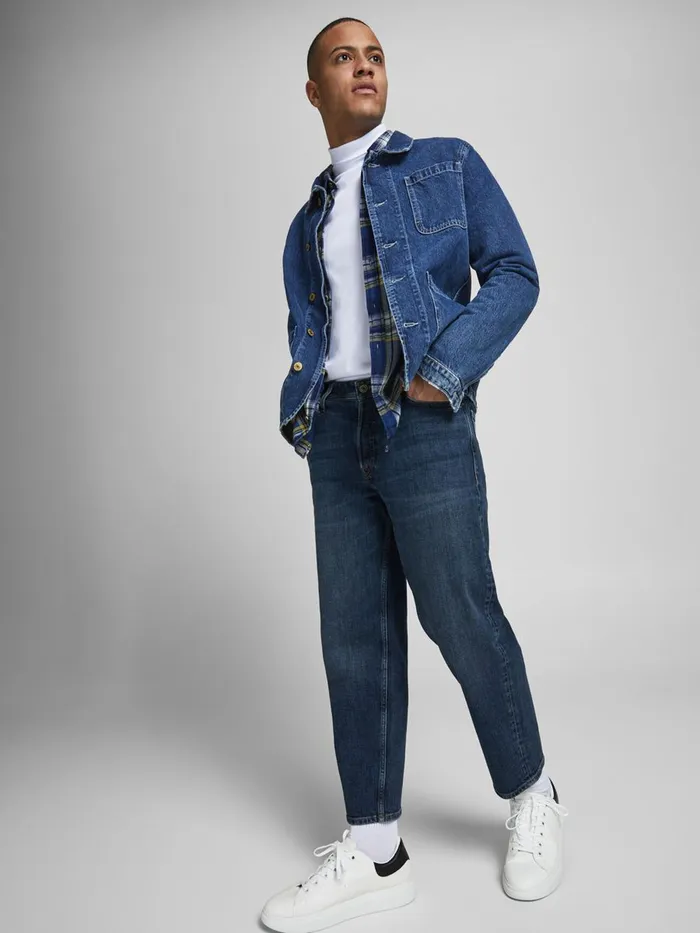 Loose Jeans JACK and JONES Mens ROB ORIGINAL CJ 198 LOOSE FIT JEANS Blue Blue Denim