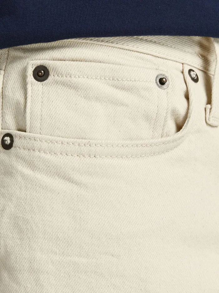 Loose Jeans JACK and JONES Mens ROB ORIGINAL CJ 936 LOOSE FIT JEANS Beige Ecru