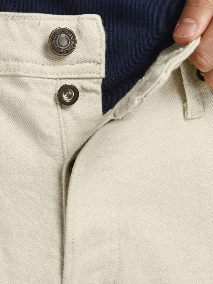 Loose Jeans JACK and JONES Mens ROB ORIGINAL CJ 936 LOOSE FIT JEANS Beige Ecru