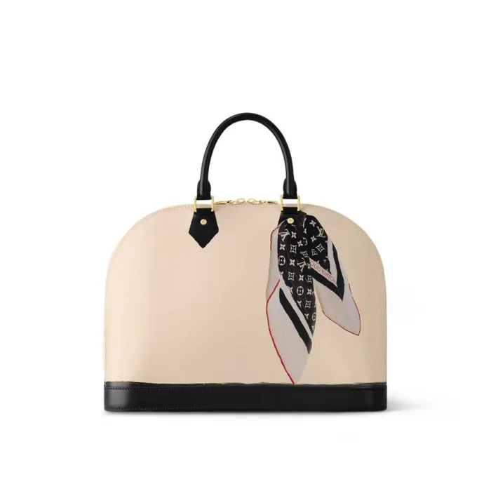 Louis Vuitton BeigeBlack M23598 Alma GM 8211 Louis Vuitton Handbag Store Women Louis Vuitton Alma Bag