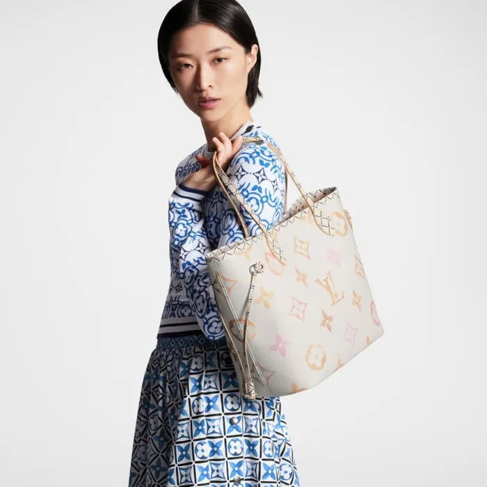Louis Vuitton M22978 Neverfull MM Beige Monogram 8211 Louis Vuitton Handbag Store Women Louis Vuitton Neverfull Bag