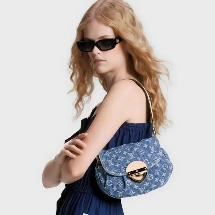 Louis Vuitton M46829 Sunset Denim Blue 8211 Louis Vuitton Handbag Store Women Louis Vuitton Shoulder and Totes