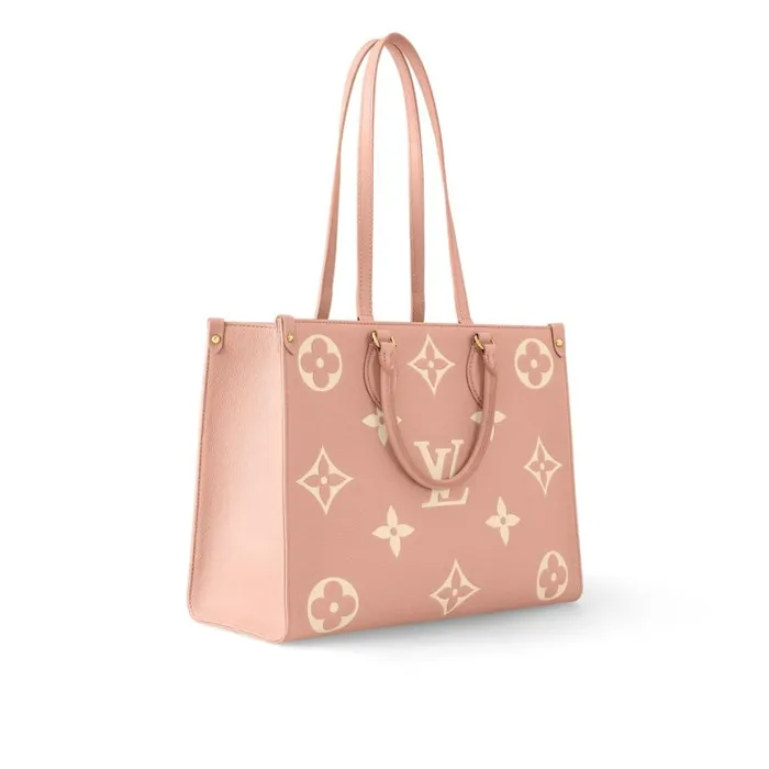 Louis Vuitton OnTheGo MM M46286 Trianon Pink Cream 8211 Louis Vuitton Handbag Store Women Louis Vuitton Onthego Bag