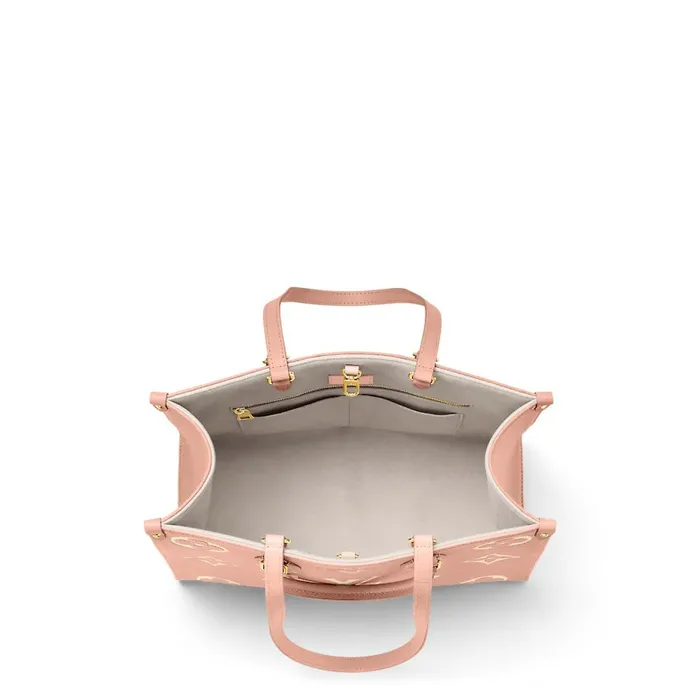 Louis Vuitton OnTheGo MM M46286 Trianon Pink Cream 8211 Louis Vuitton Handbag Store Women Louis Vuitton Onthego Bag