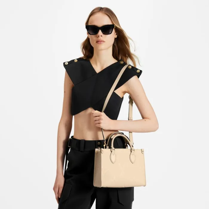 Louis Vuitton Onthego PM Cream M46569 8211 Louis Vuitton Handbag Store Women Louis Vuitton Onthego Bag