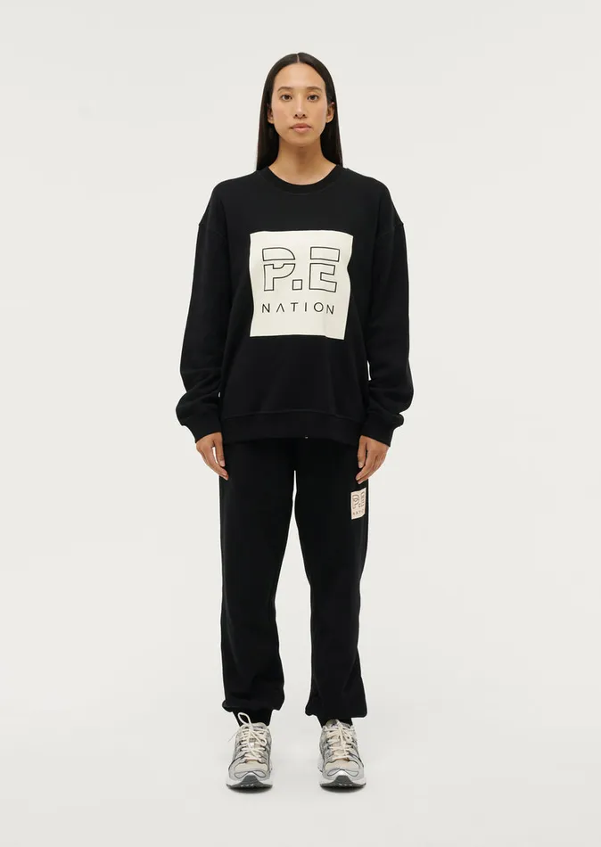 Loungewear PE Nation Women CUT SHOT SWEAT IN BLACK