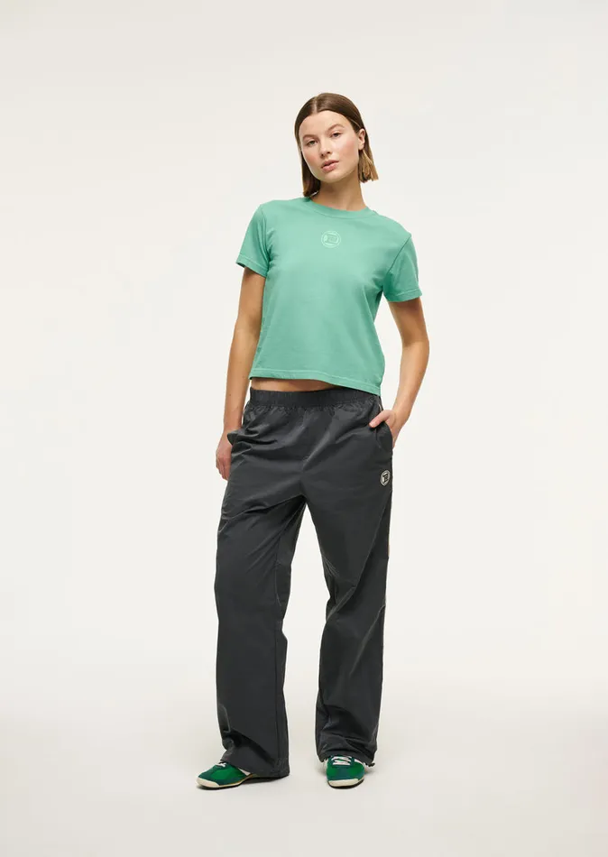 Loungewear PE Nation Women SPORTIVE SHORT SLEEVE TEE IN WASHED EVERGREEN