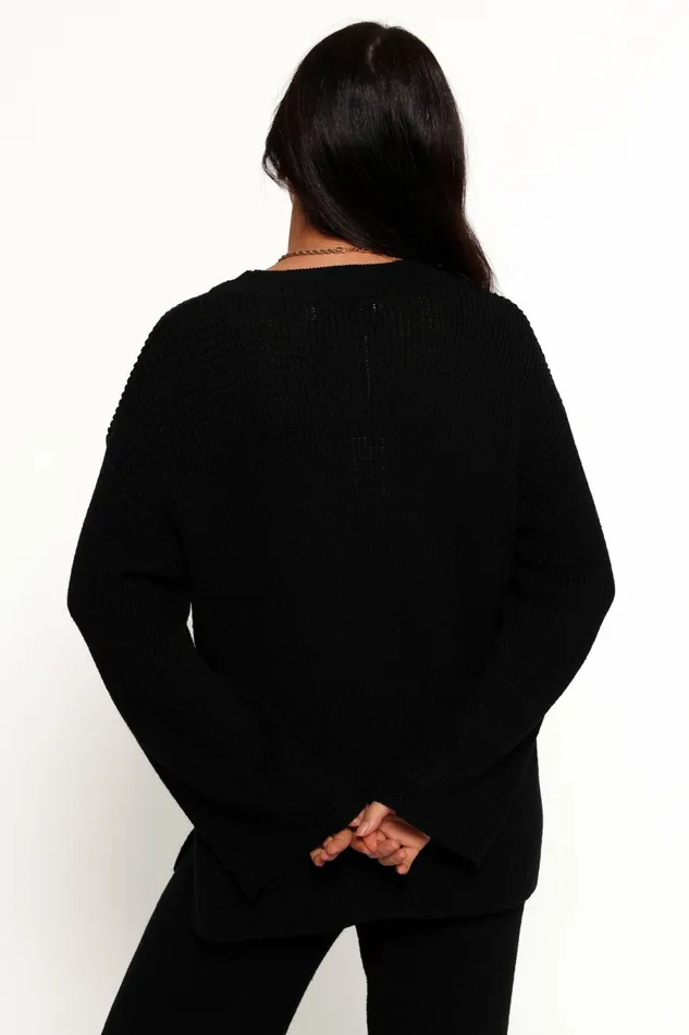 Loungewear Petal and Pup Women Mckinley Sweater Black