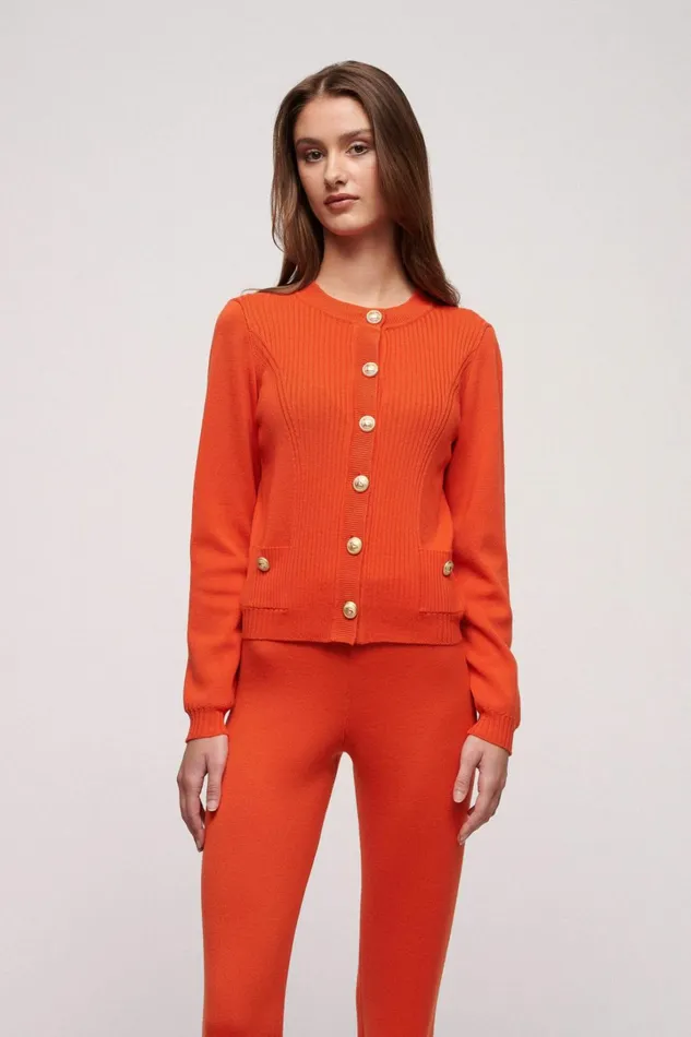 Luisa Spagnoli Cardigan Women Mentalista Orange