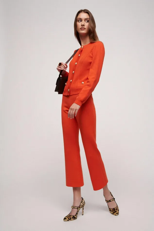 Luisa Spagnoli Cardigan Women Mentalista Orange Luisa Spagnoli Cardigan Women Mentalista Orange