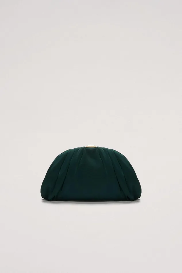 Luisa Spagnoli Clutch And Pochette Women Ilam Green Bottlegold