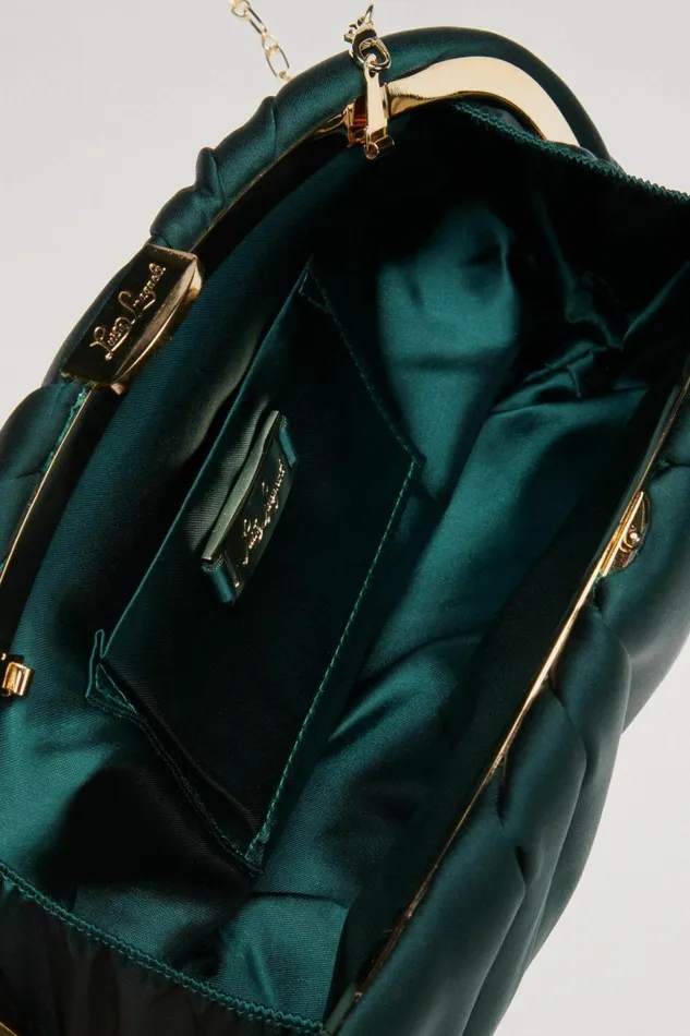 Luisa Spagnoli Clutch And Pochette Women Ilam Green Bottlegold