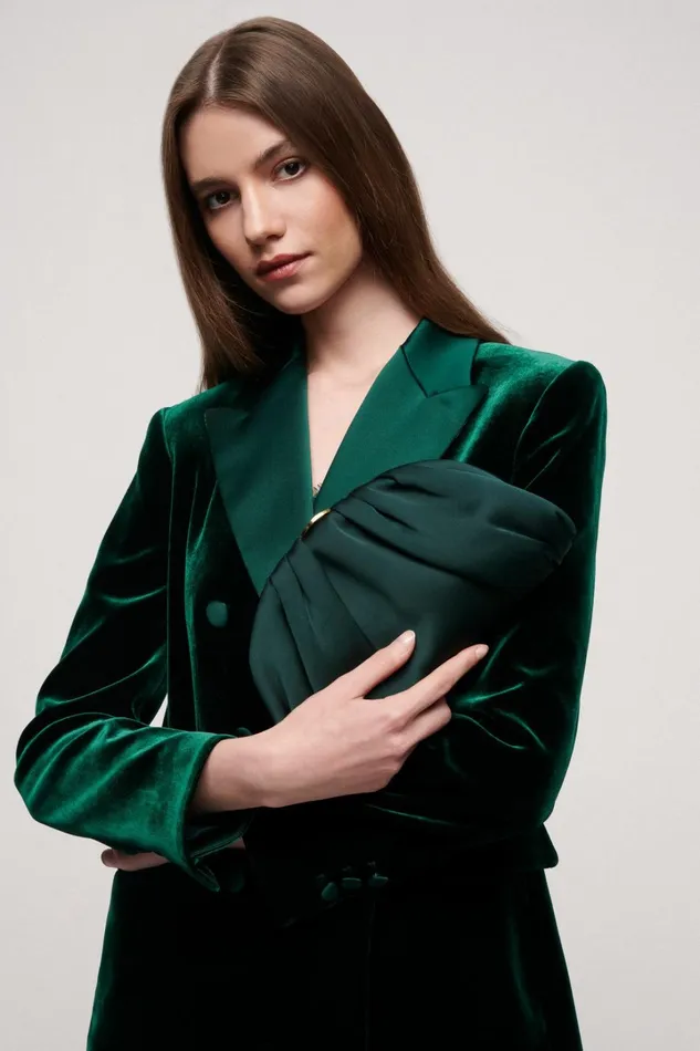 Luisa Spagnoli Clutch And Pochette Women Ilam Green Bottlegold