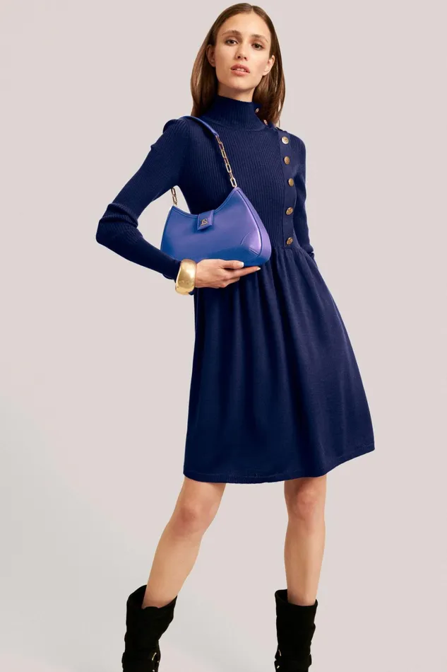 Luisa Spagnoli Dresses and Jumpsuits Women Mentuccia Ink Blue