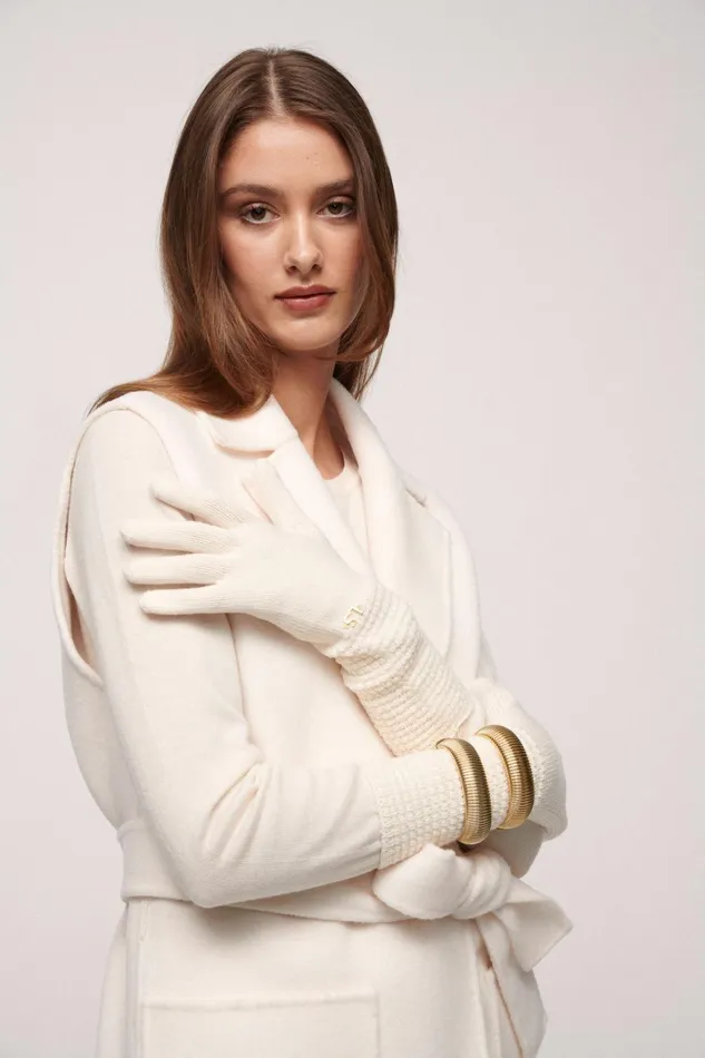 Luisa Spagnoli Gloves And Hats Women Midy Cream
