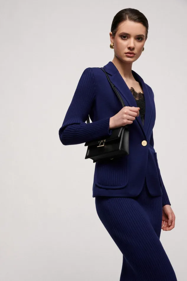 Luisa Spagnoli Jackets and Blazers Women Meritevole Blue Purplish