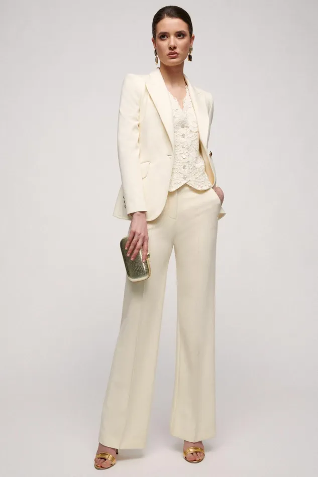 Luisa Spagnoli Jackets and Blazers Women Skin Butter Luisa Spagnoli Jackets and Blazers Women Skin Butter