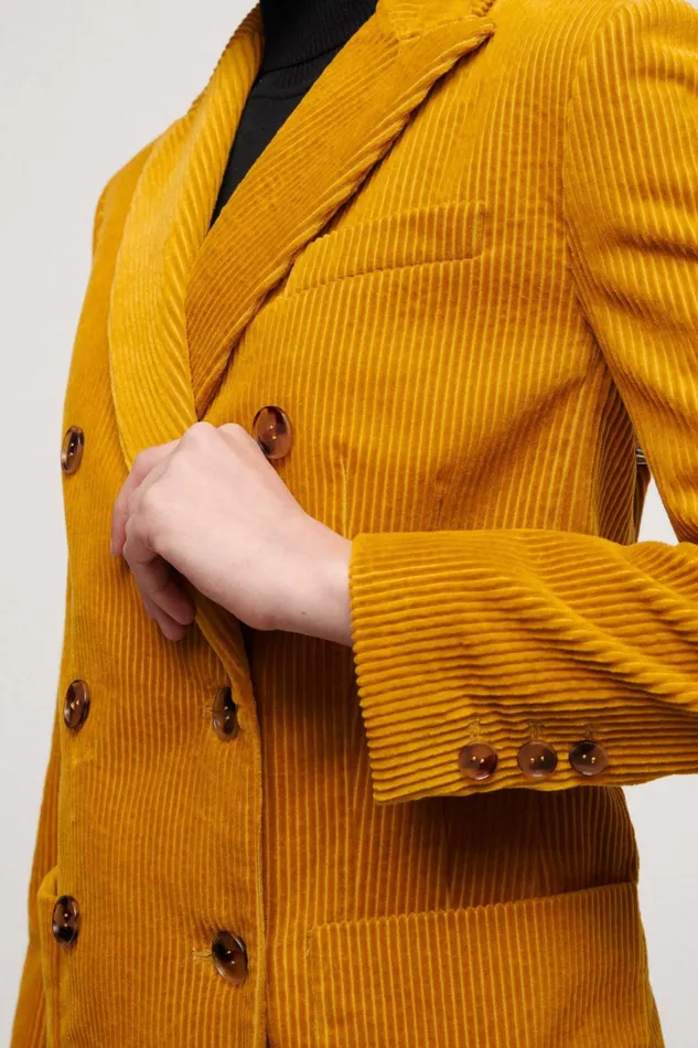 Luisa Spagnoli Jackets and Blazers Women Solare Mustard Luisa Spagnoli Jackets and Blazers Women Solare Mustard