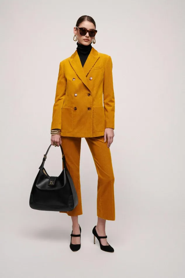 Luisa Spagnoli Jackets and Blazers Women Solare Mustard Luisa Spagnoli Jackets and Blazers Women Solare Mustard