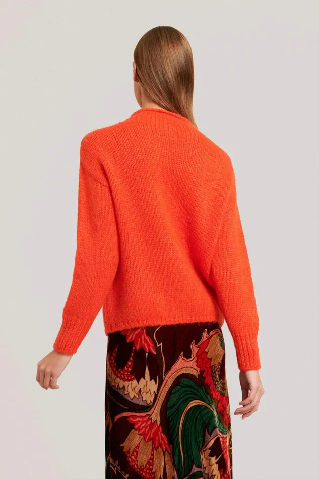 Luisa Spagnoli Knitwear Women Cibernetica Orange Luisa Spagnoli Knitwear Women Cibernetica Orange