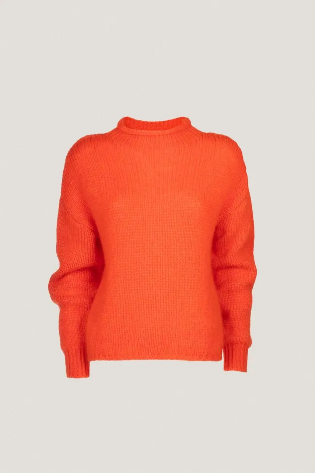 Luisa Spagnoli Knitwear Women Cibernetica Orange Luisa Spagnoli Knitwear Women Cibernetica Orange