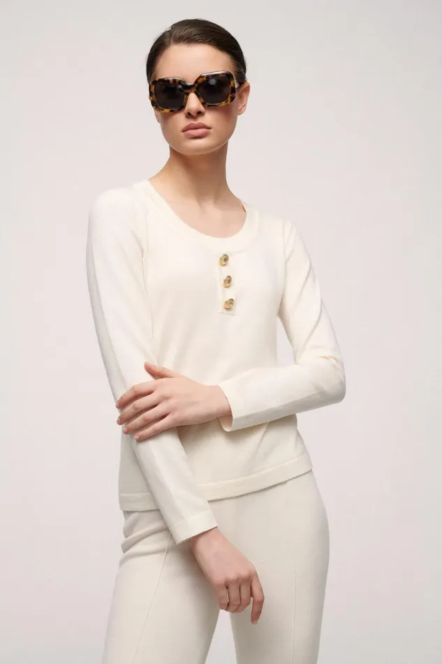 Luisa Spagnoli Knitwear Women Mansueta Cream
