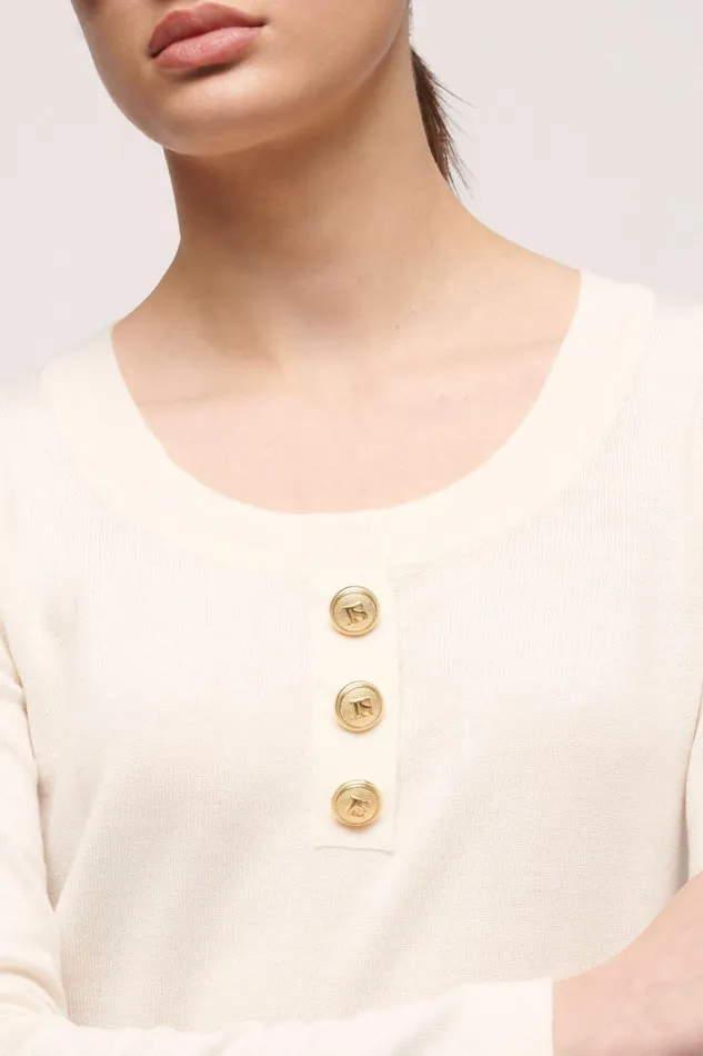 Luisa Spagnoli Knitwear Women Mansueta Cream Luisa Spagnoli Knitwear Women Mansueta Cream
