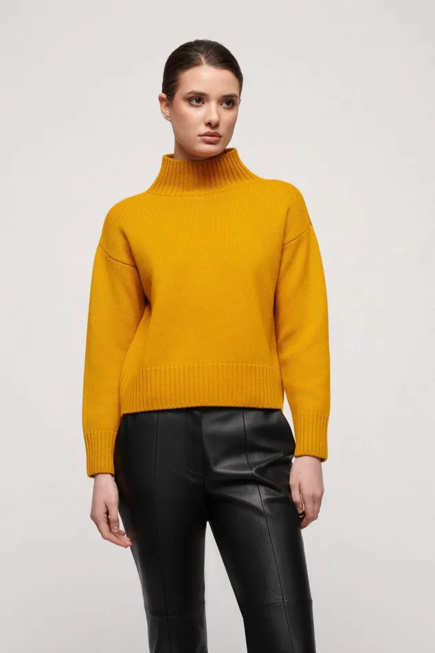 Luisa Spagnoli Knitwear Women Margotta Mustard