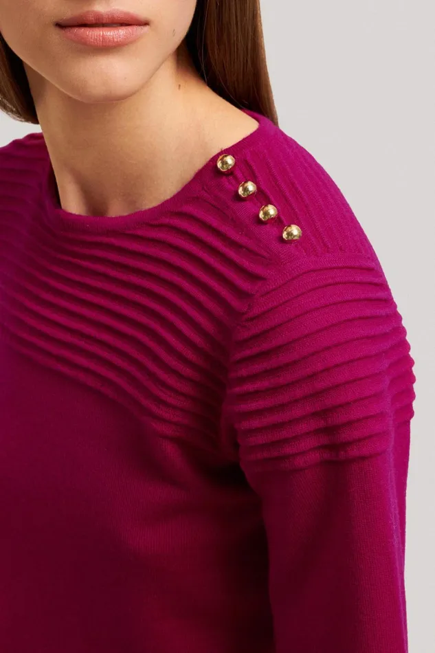 Luisa Spagnoli Knitwear Women Mercerie Fuchsia Luisa Spagnoli Knitwear Women Mercerie Fuchsia