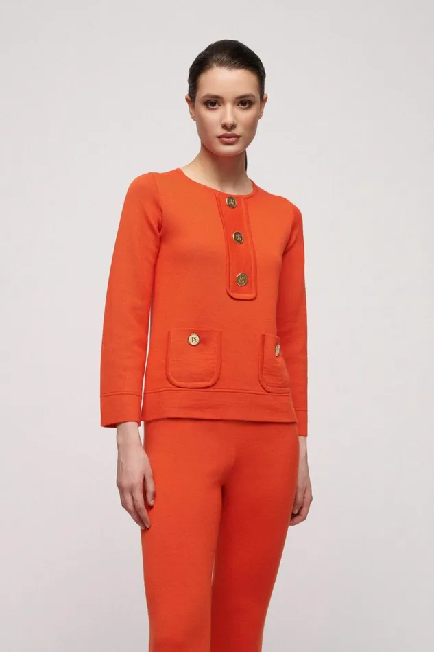 Luisa Spagnoli Knitwear Women Milvana Orange