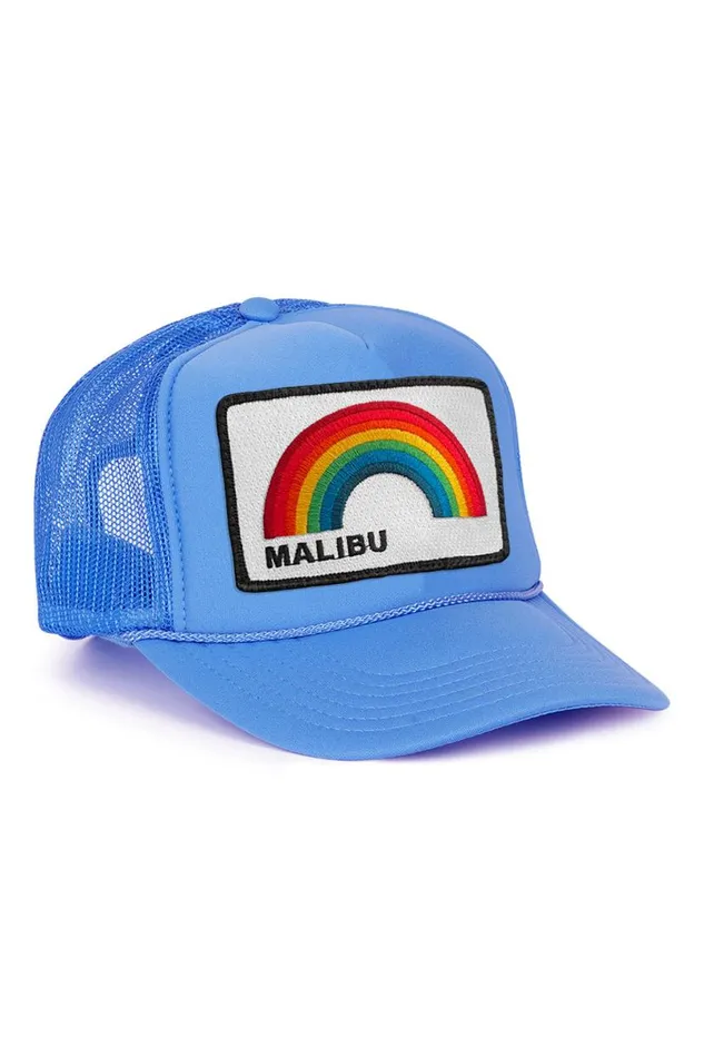 Malibu Rainbow Trucker Hat WomenMen Aviator Nation Trucker Hats