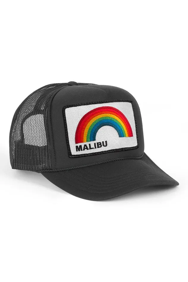 Malibu Rainbow Trucker Hat WomenMen Aviator Nation Trucker Hats