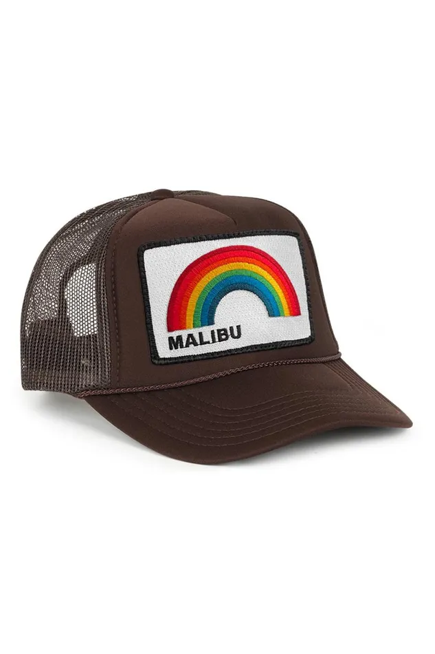 Malibu Rainbow Trucker Hat WomenMen Aviator Nation Trucker Hats
