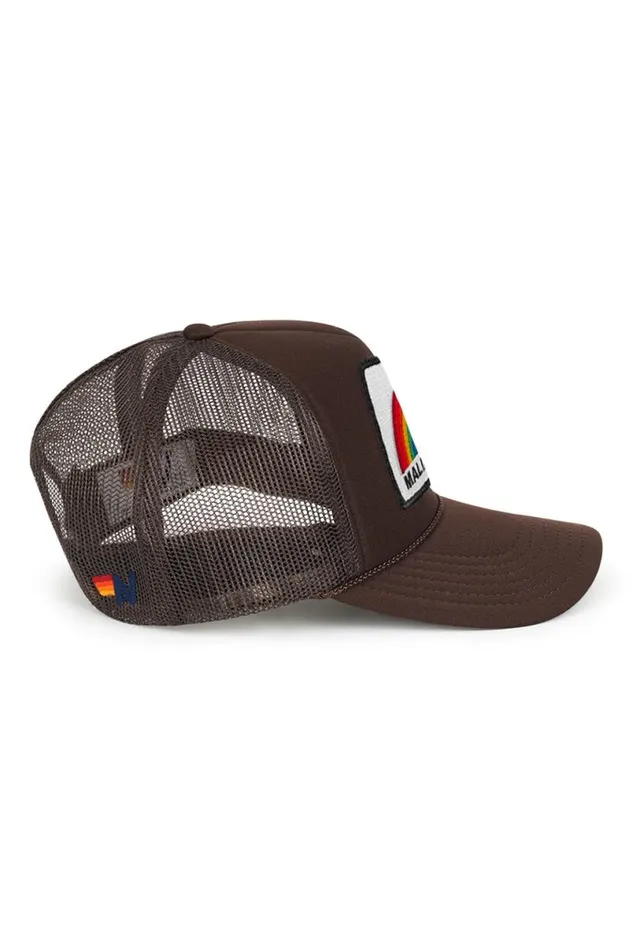 Malibu Rainbow Trucker Hat WomenMen Aviator Nation Trucker Hats