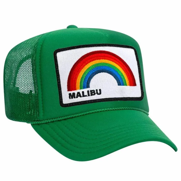 Malibu Rainbow Trucker Hat WomenMen Aviator Nation Trucker Hats