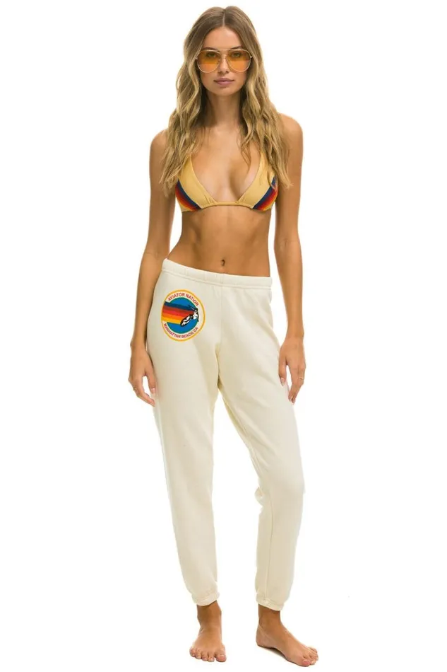 Manhattan Beach Sweatpants 8211 Vintage White Women Aviator Nation Sweatpants