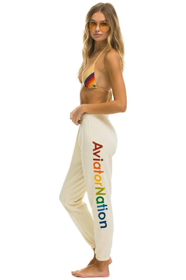 Manhattan Beach Sweatpants 8211 Vintage White Women Aviator Nation Sweatpants
