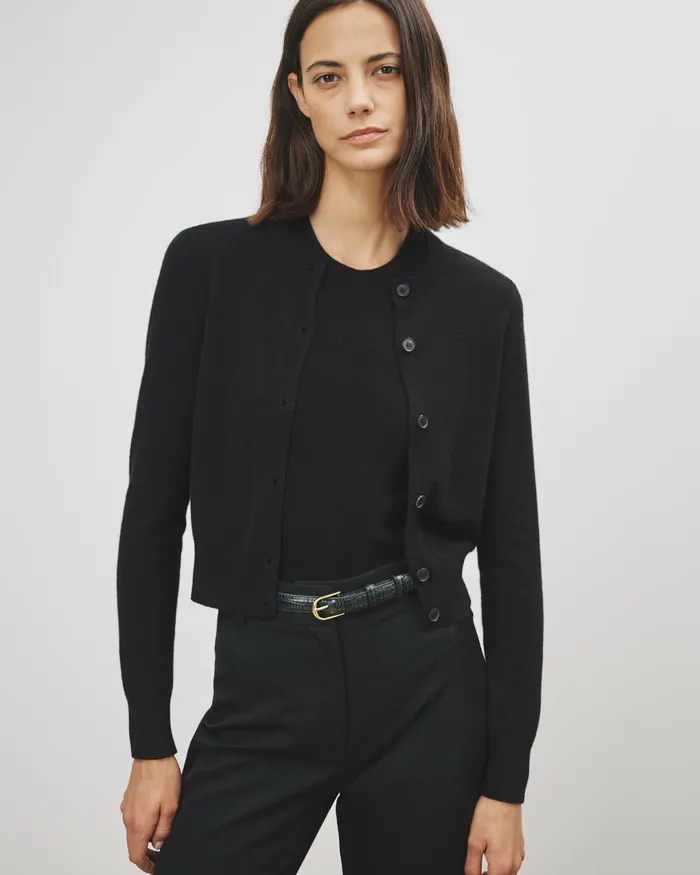 MARCH CARDIGAN Espresso Women Nili Lotan Knits and Sweaters