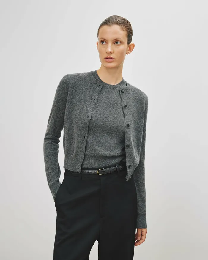 MARCH CARDIGAN Espresso Women Nili Lotan Knits and Sweaters