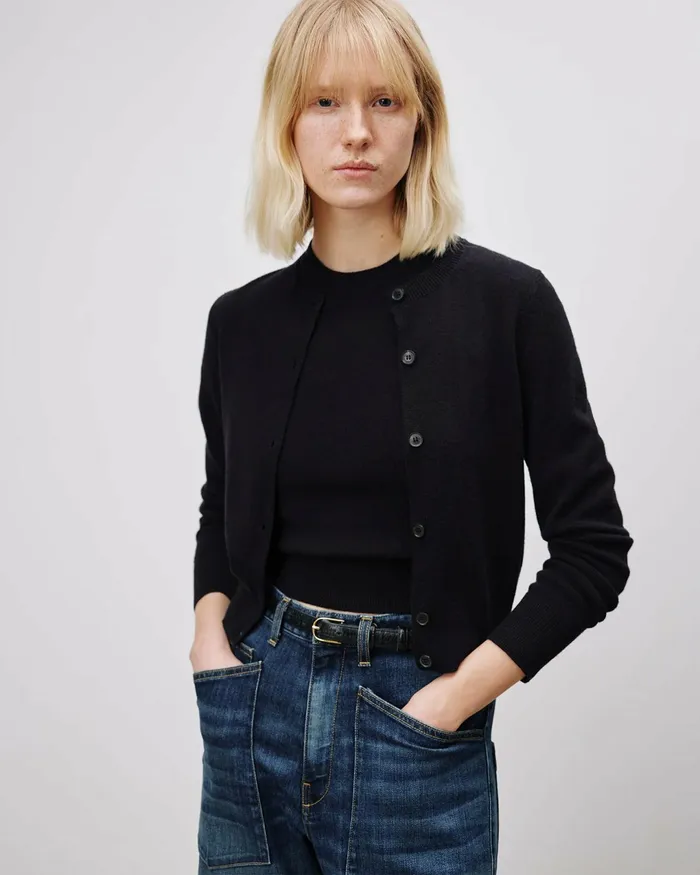 MARCH CARDIGAN Espresso Women Nili Lotan Knits and Sweaters