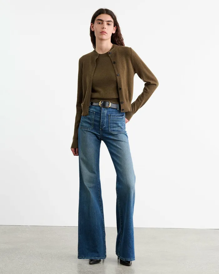 MARCH CARDIGAN Espresso Women Nili Lotan Knits and Sweaters