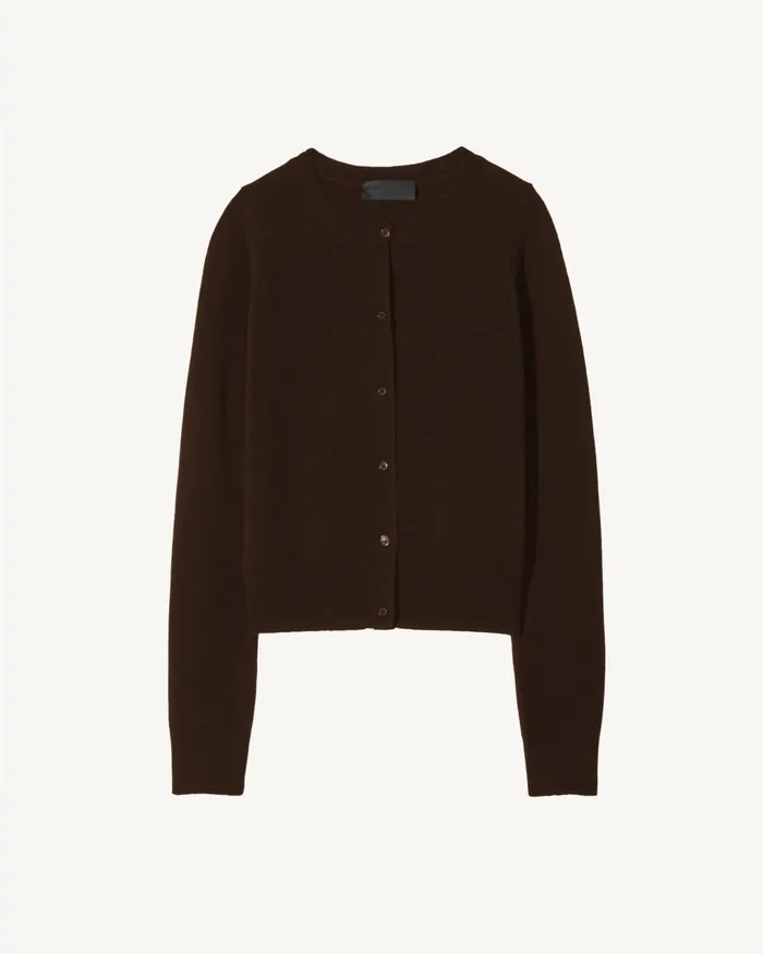 MARCH CARDIGAN Espresso Women Nili Lotan Knits and Sweaters