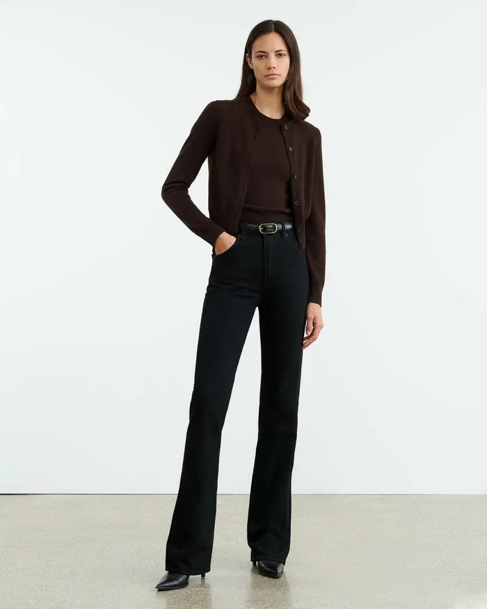 MARCH CARDIGAN Espresso Women Nili Lotan Knits and Sweaters