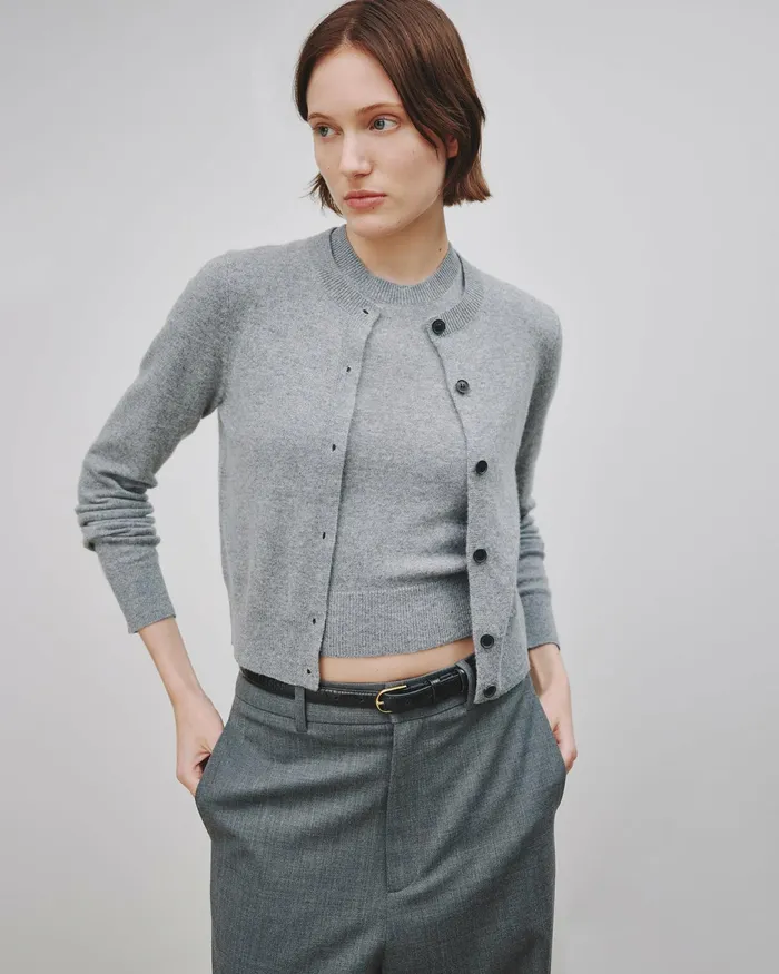 MARCH CARDIGAN Espresso Women Nili Lotan Knits and Sweaters