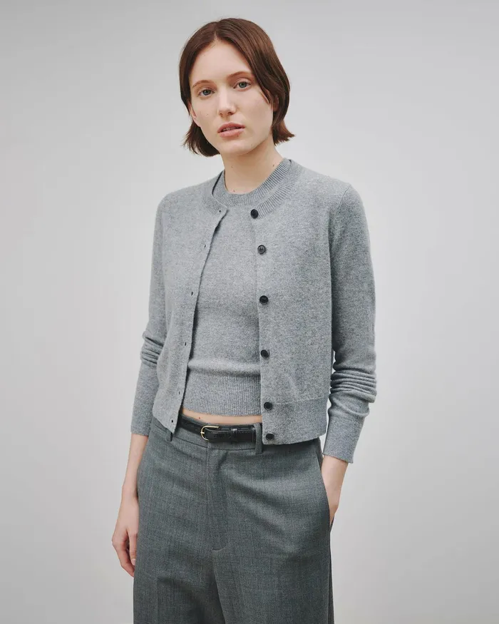 MARCH CARDIGAN Espresso Women Nili Lotan Knits and Sweaters