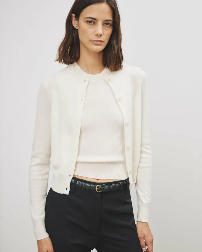 MARCH CARDIGAN Espresso Women Nili Lotan Knits and Sweaters