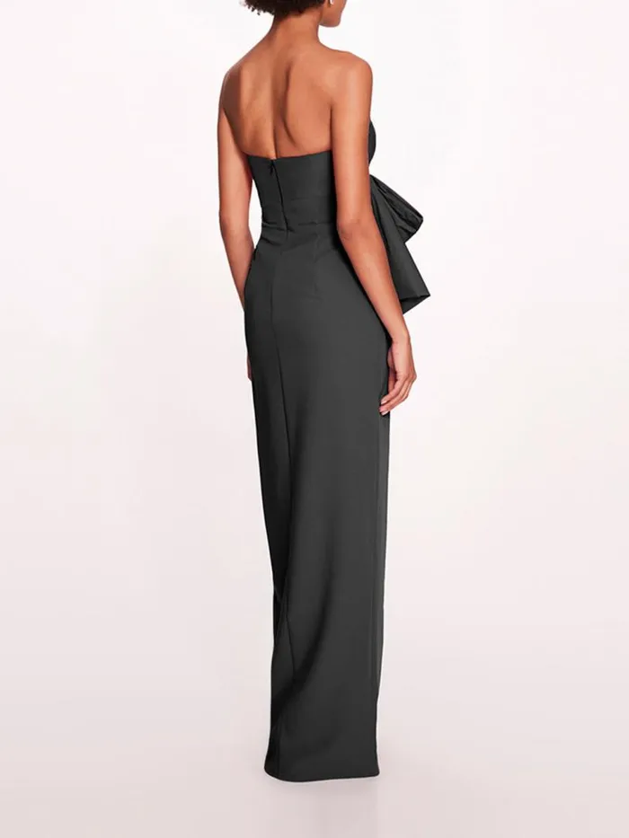 Marchesa Dresses Deconstructed Bow Gown Black 8211 Women