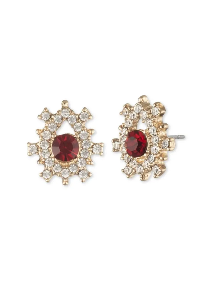 Marchesa Earrings Poised Button Earring Red 8211 Jewelry