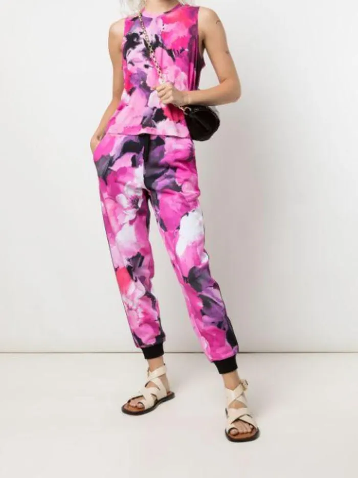 Marchesa Marchesa Active Casey Top Printed Raspberry Multi 8211 Women