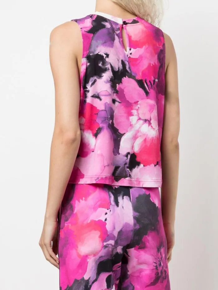 Marchesa Marchesa Active Casey Top Printed Raspberry Multi 8211 Women